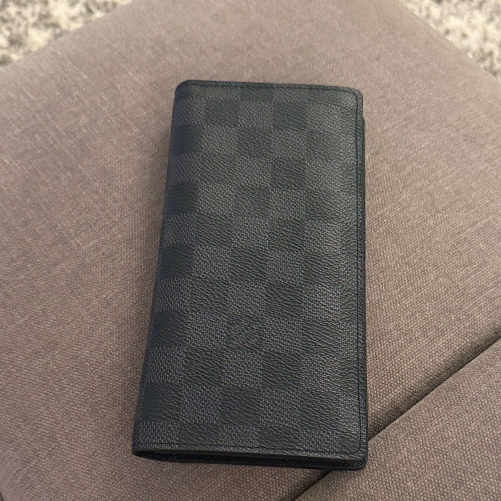 Louis Vuitton Black Checkered Wallet
